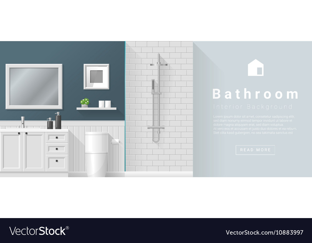 Download Interior Design Modern Bathroom Background 2 Vector Image