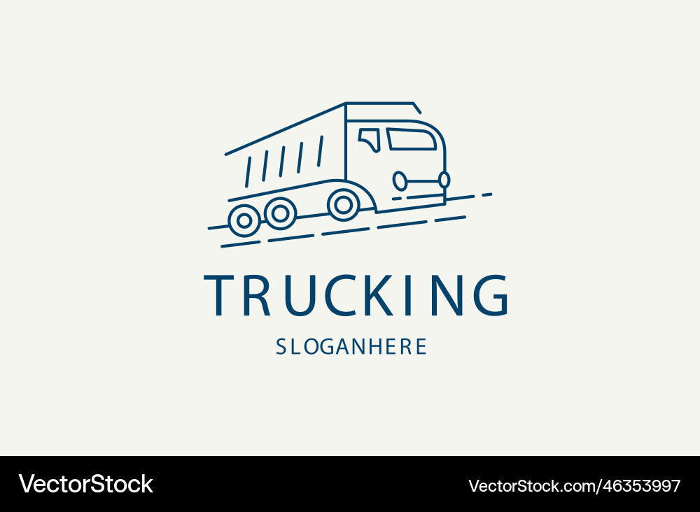 Trucking Royalty Free Vector Image - VectorStock