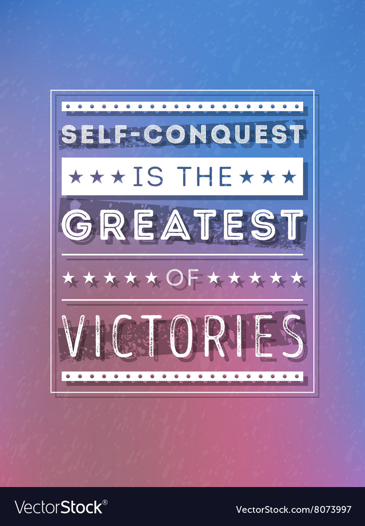 Typography poster with motivational quote Vector Image