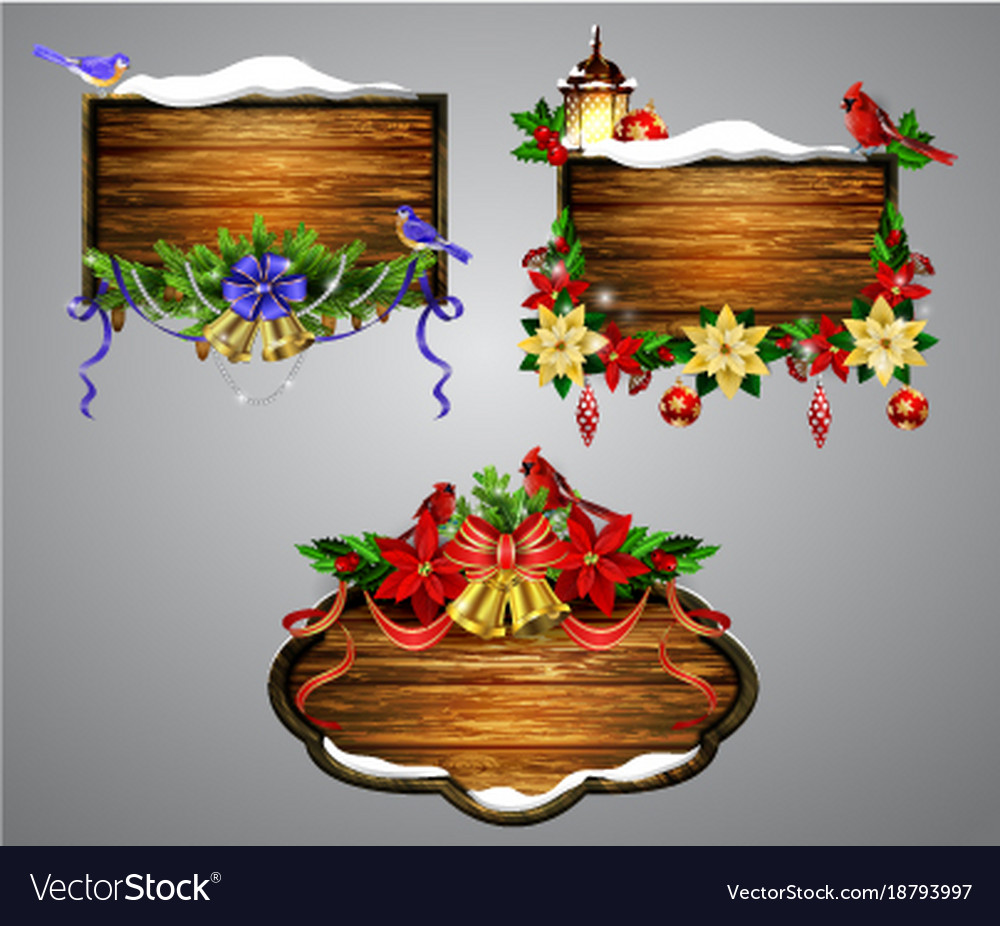 Wooden christmas board