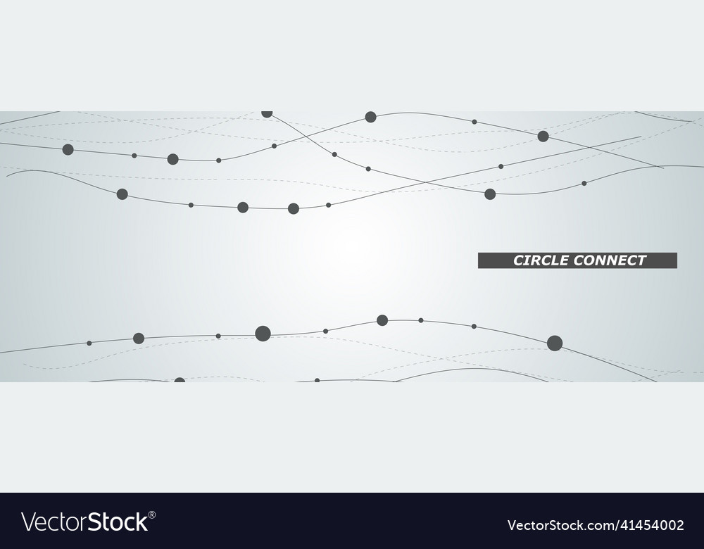 Abstract pattern with smooth lines and circles