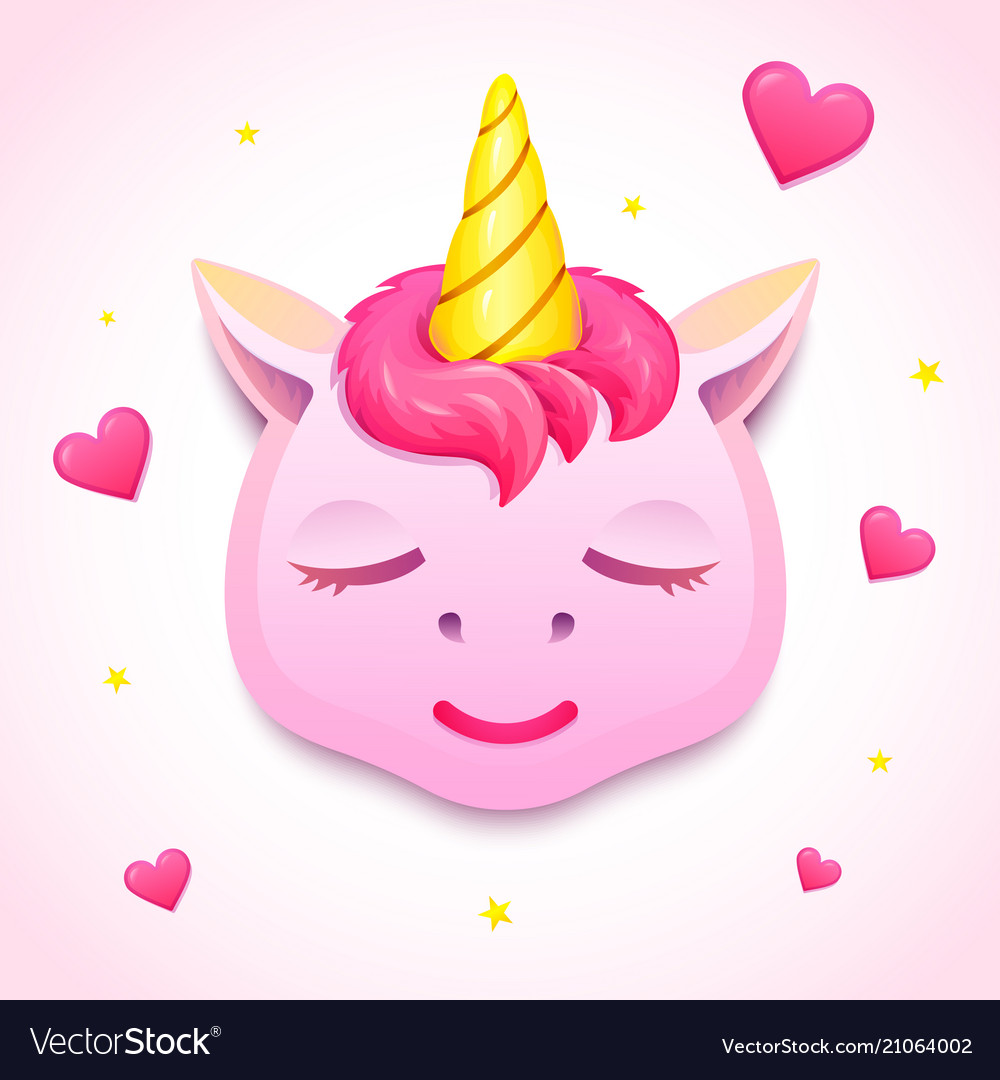 Emoji Einhorn Gesicht