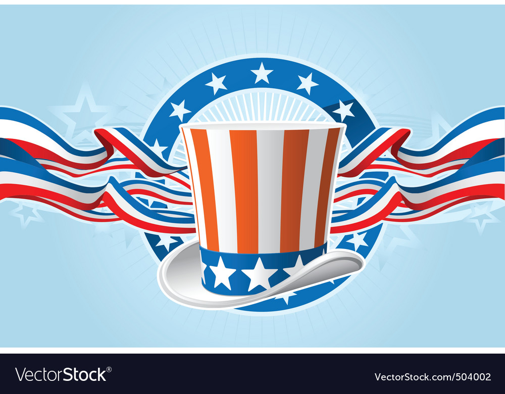 Fourth of july emblem Royalty Free Vector Image