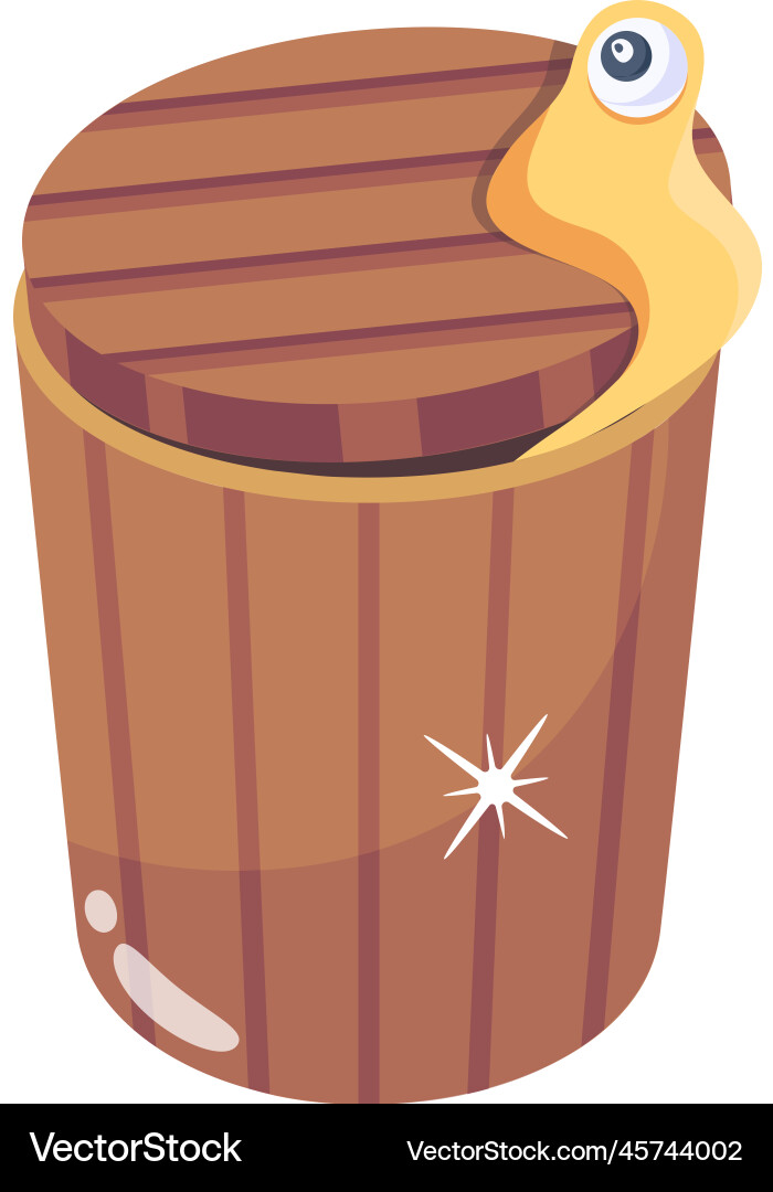 Scared Dustbin Scary dustbin Royalty Free Vector Image - VectorStock