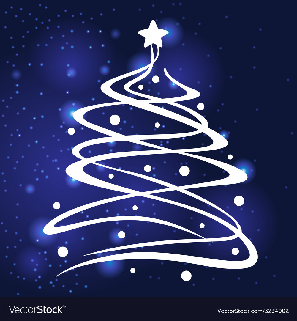 Snow fir Royalty Free Vector Image - VectorStock