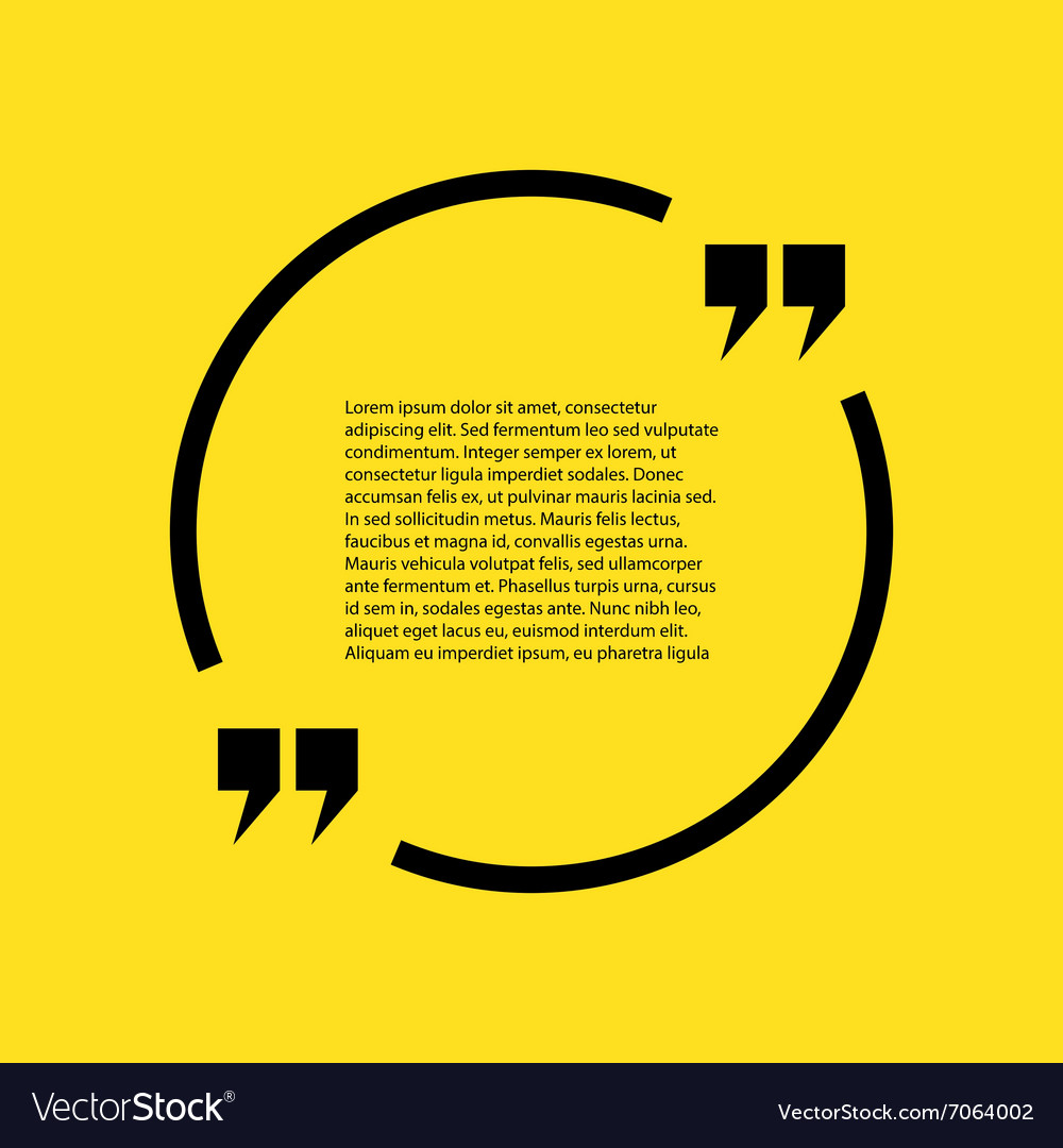 Stock Quote The Text On A Yellow Background Vector Image