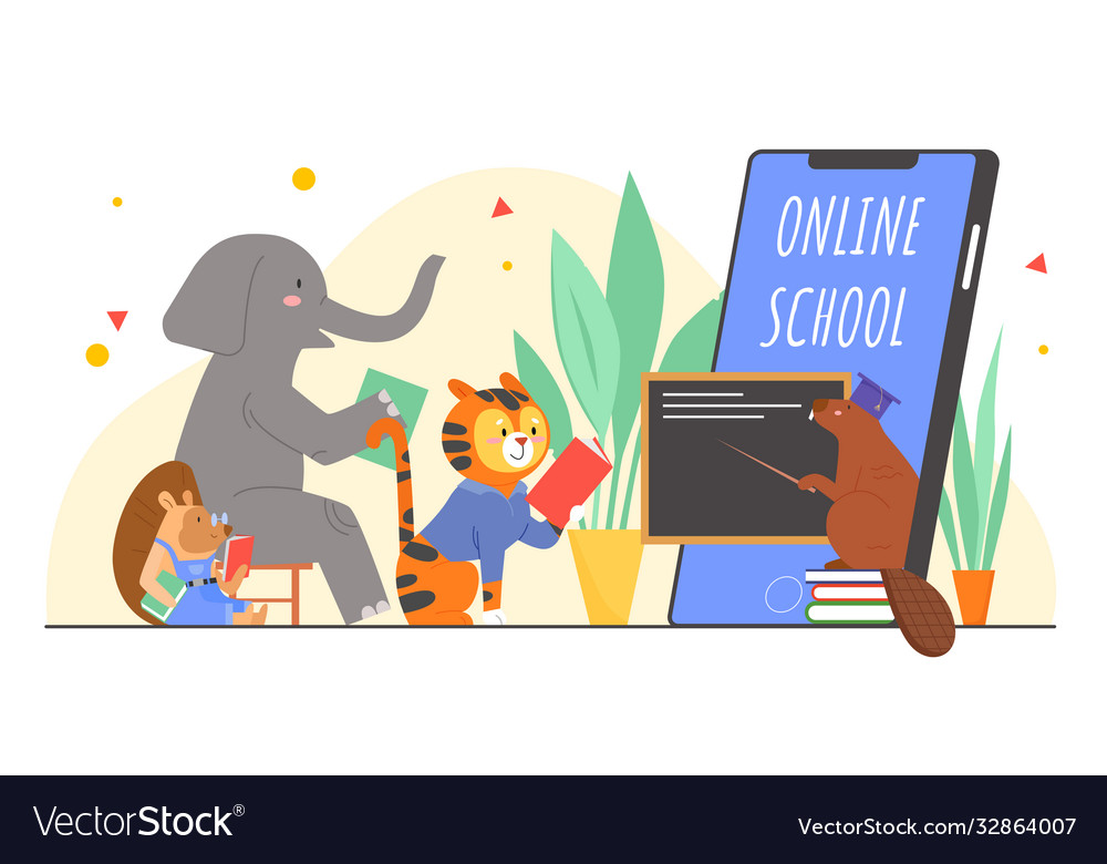 Animals in online school education