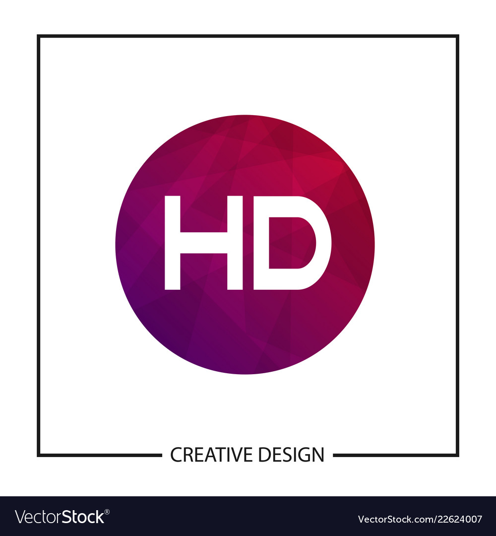 Initial letter hd logo template design