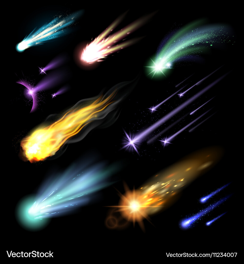 Light effects set Royalty Free Vector Image - VectorStock