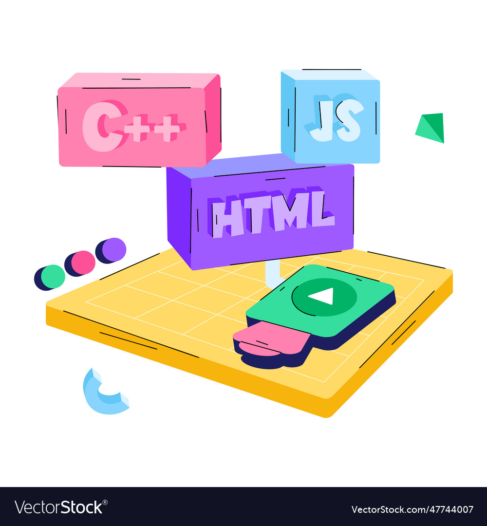 Programming languages Royalty Free Vector Image