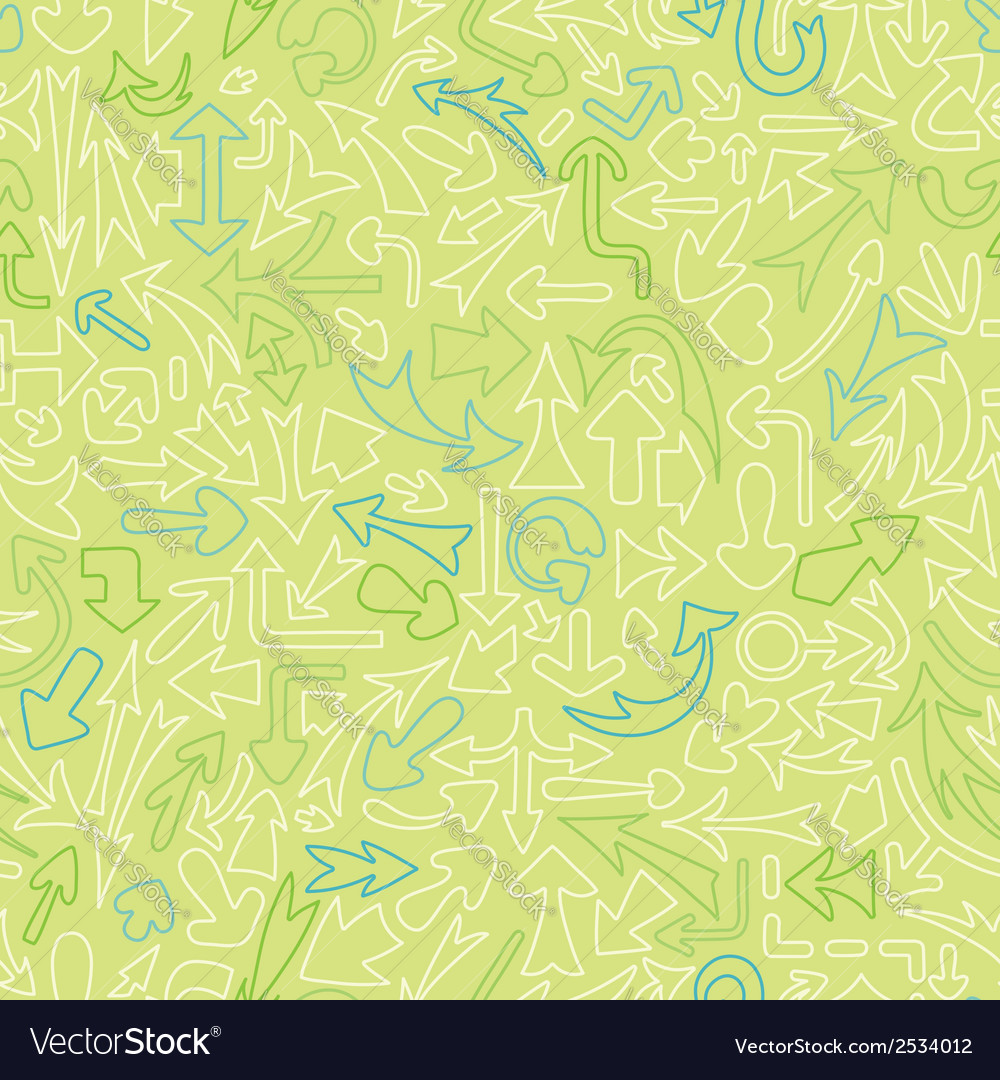 Seamless pattern with different arrows