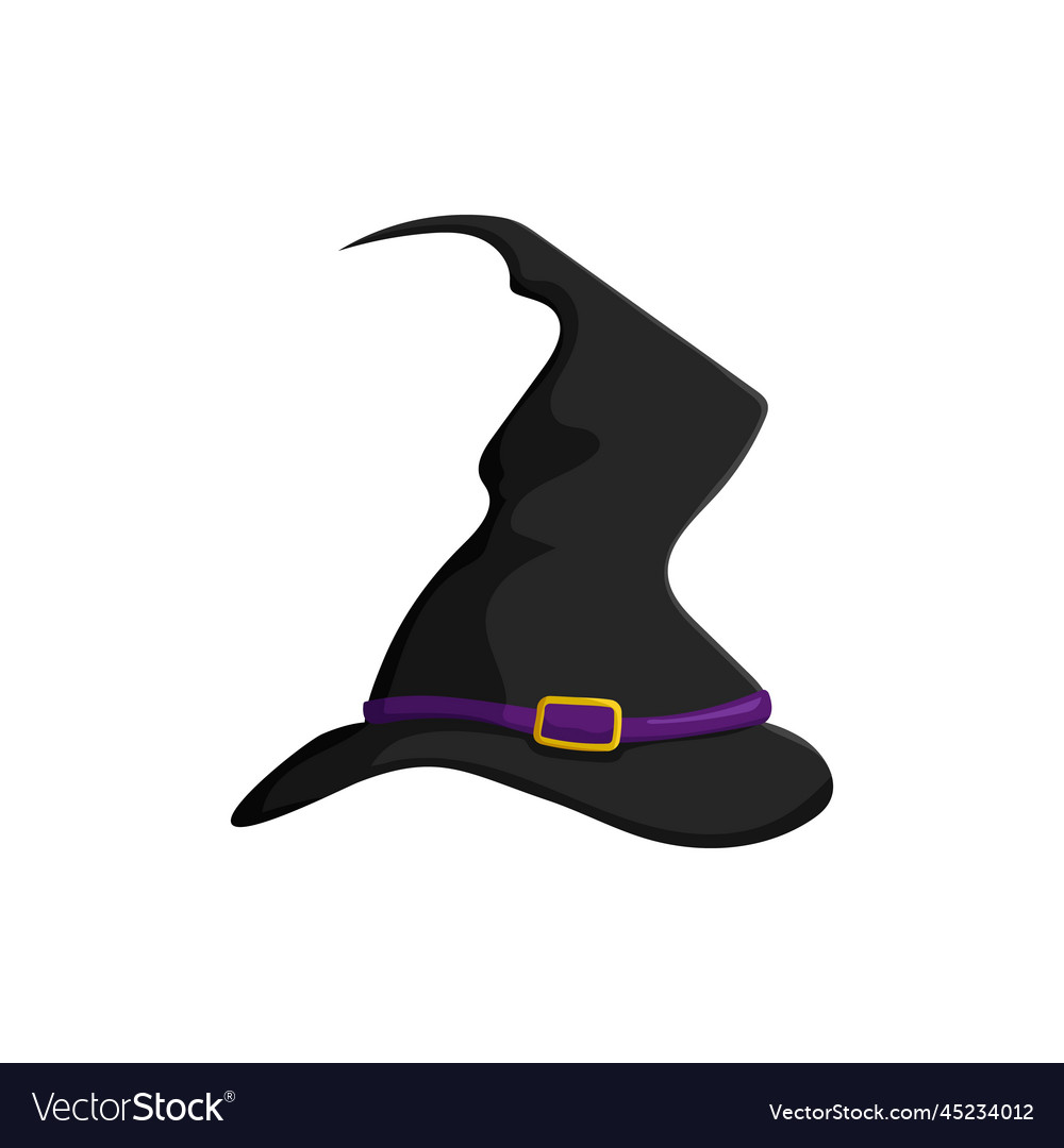 Spooky witchs black hat traditional fantasy