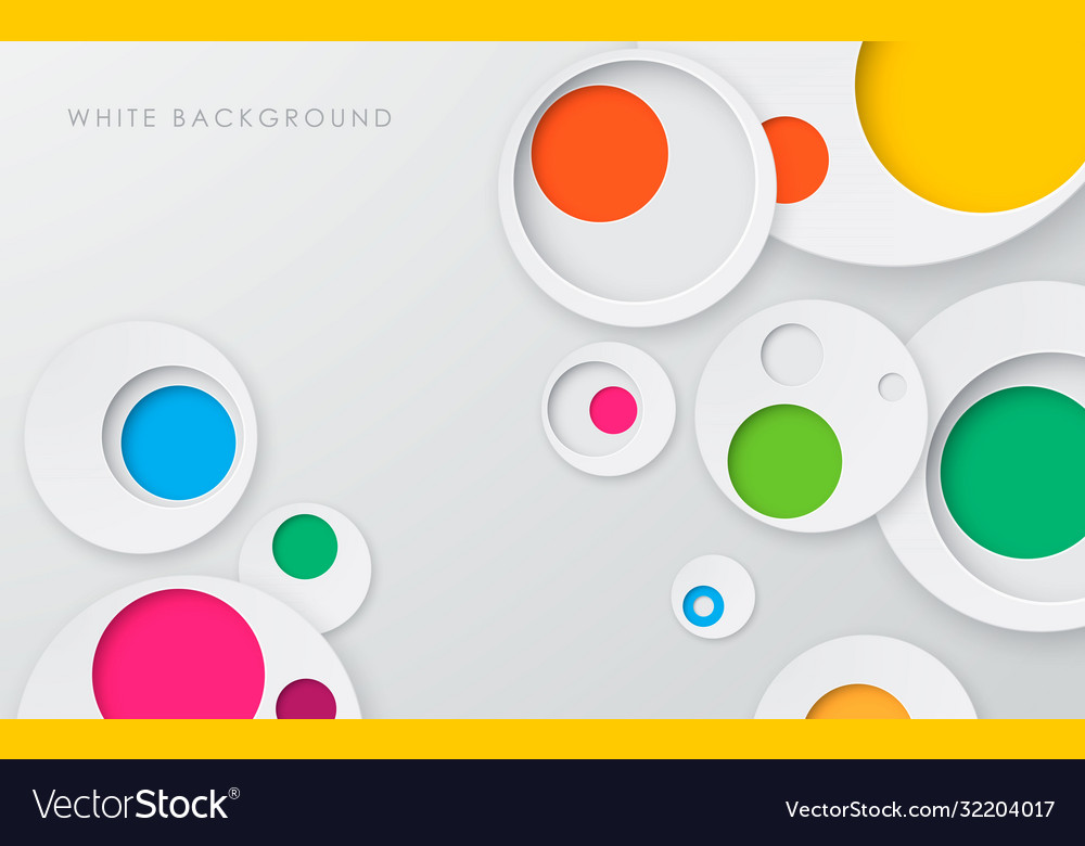 Abstract white circle shape background