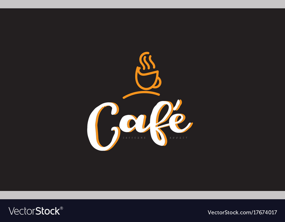 cafe-word-text-logo-with-coffee-cup-symbol-idea-vector-image