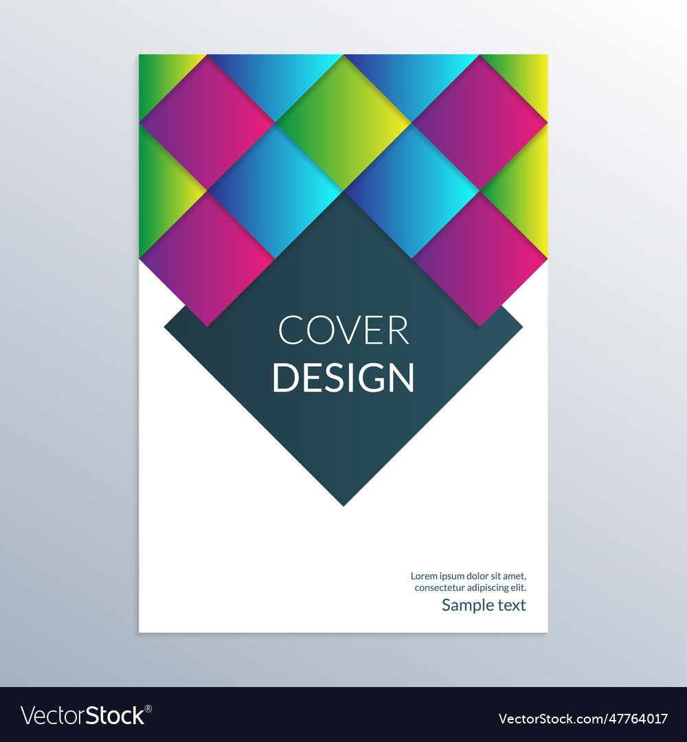 Cover Design Template Brochure Layout Royalty Free Vector