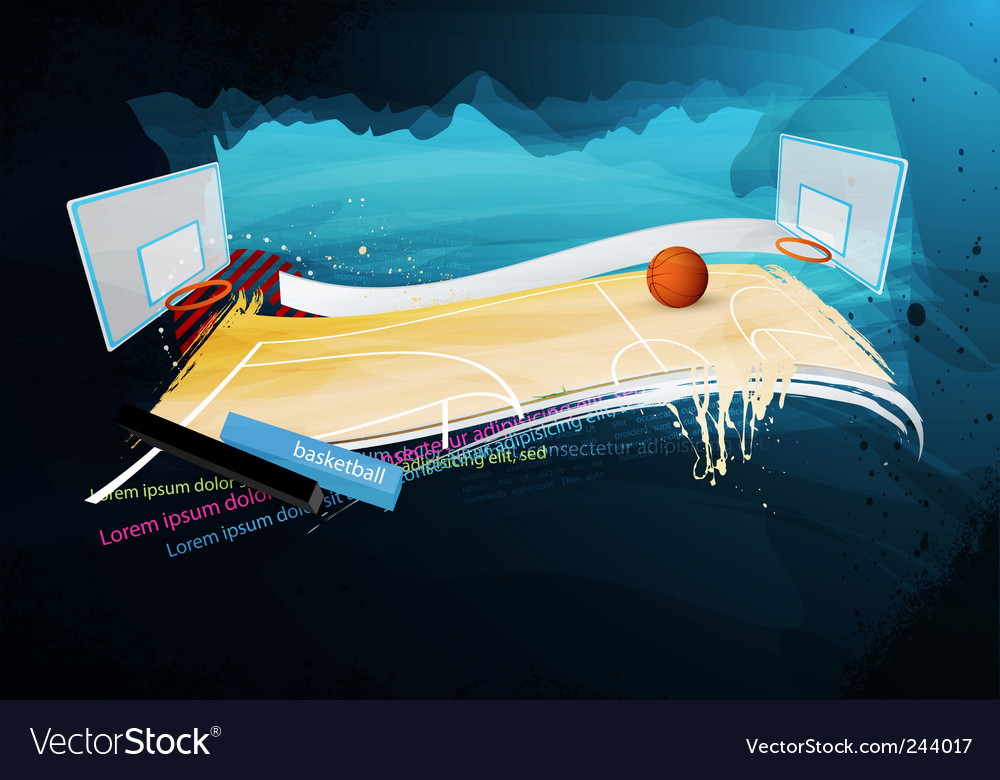Grunge basketball design