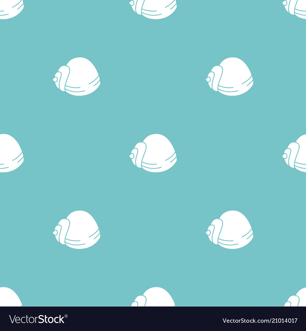Simple pattern with shells Royalty Free Vector Image