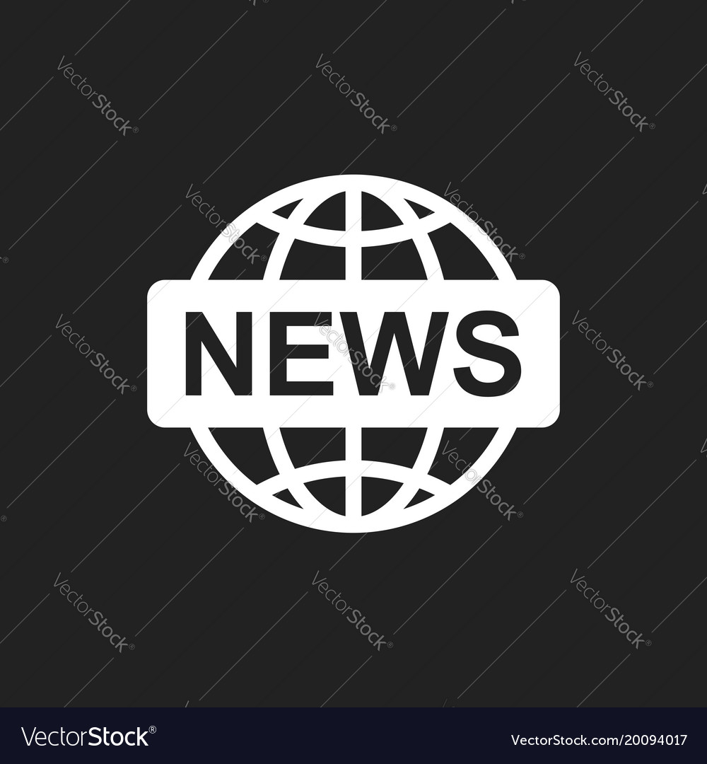 World news flat icon symbol logo