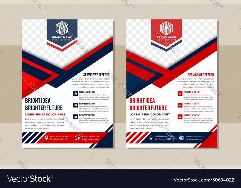 Cover design annual report template brochure vector image Cover design annual report template brochure