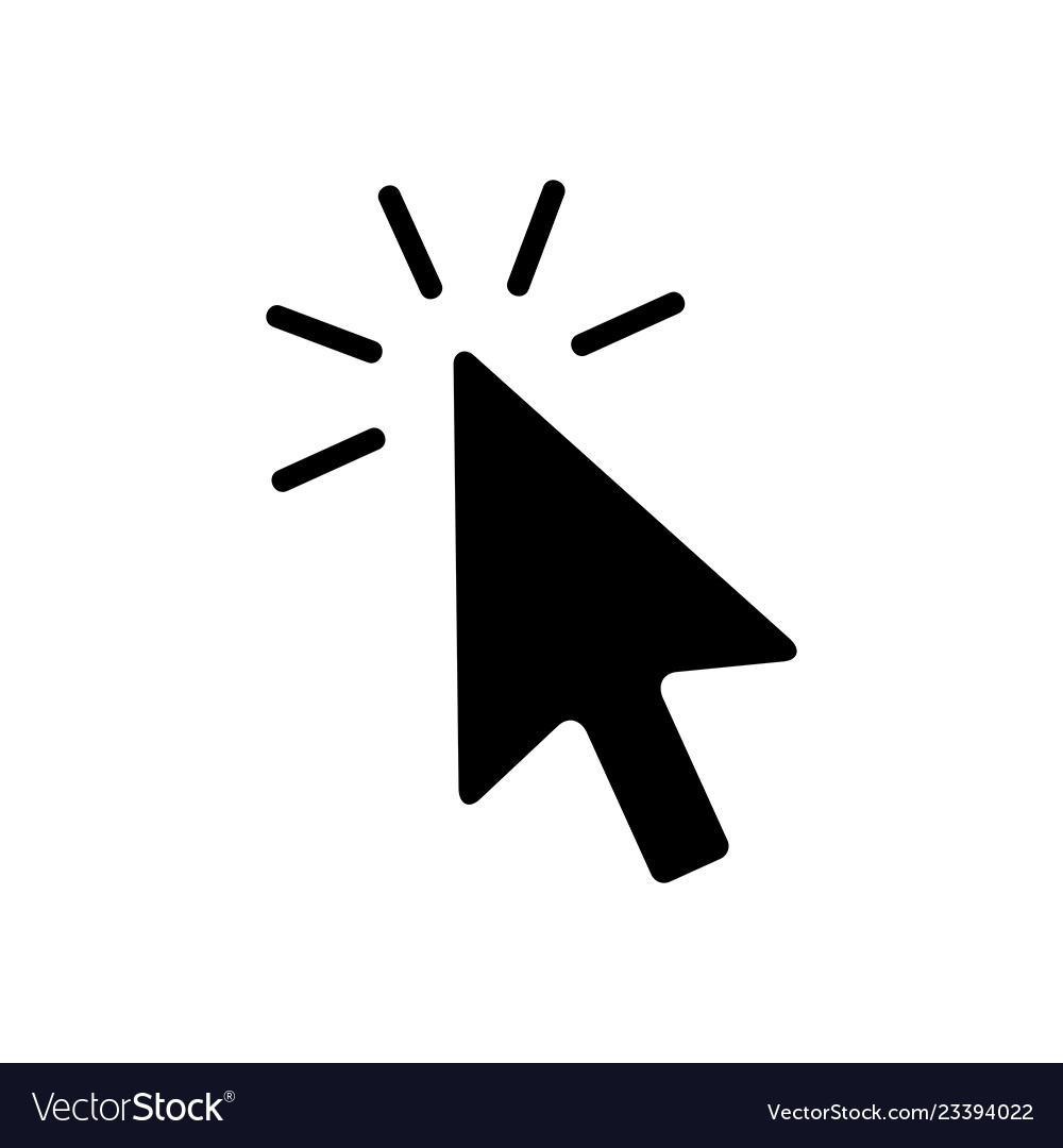 Cursor Icon Click Royalty Free Vector Image Vectorstock