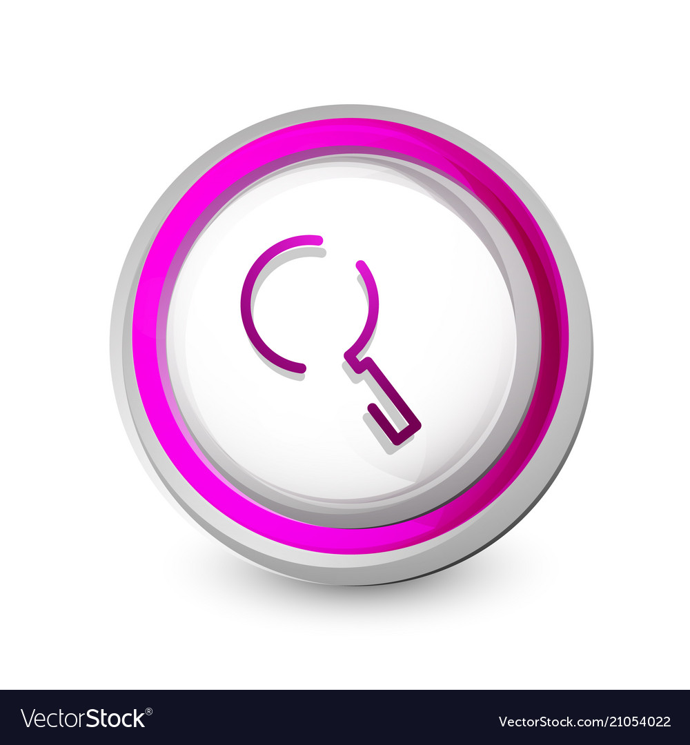 Search magnifier web button magnify icon modern