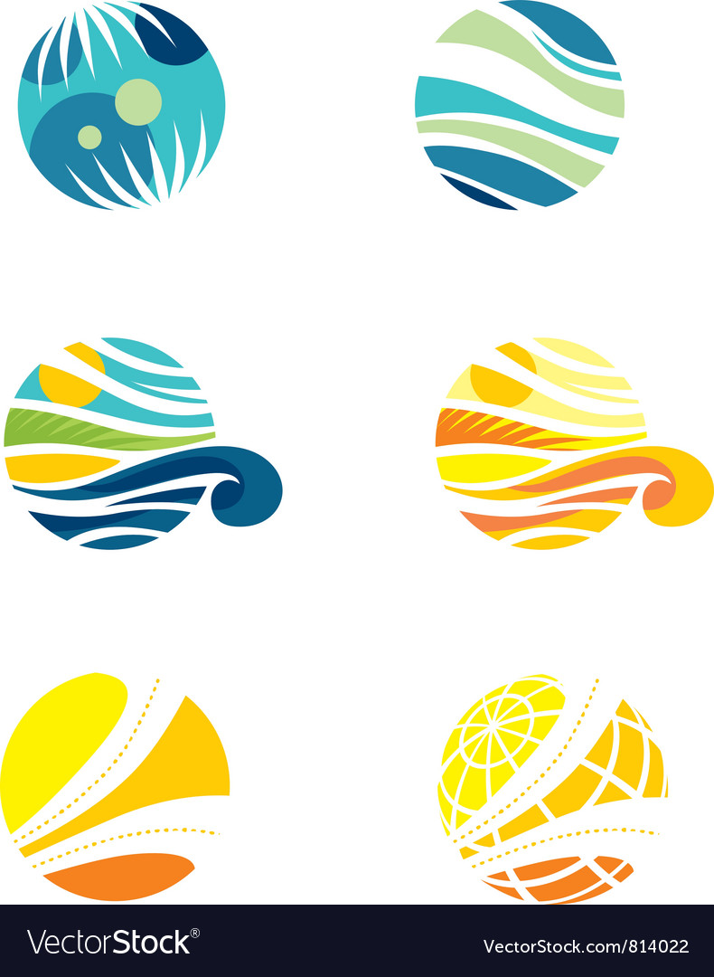 Set of travel icons