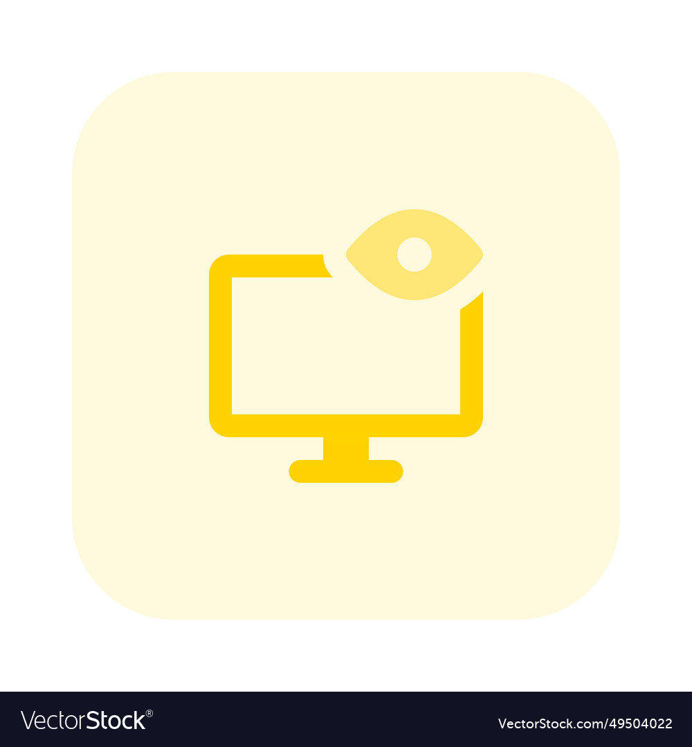 Visual display showing computer or device output Vector Image