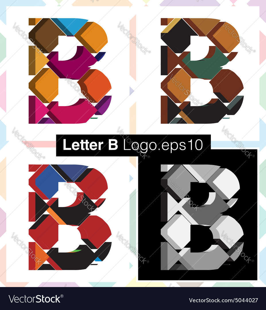 3d font letter b