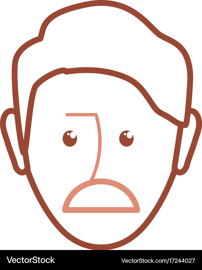 Face man Royalty Free Vector Image - VectorStock