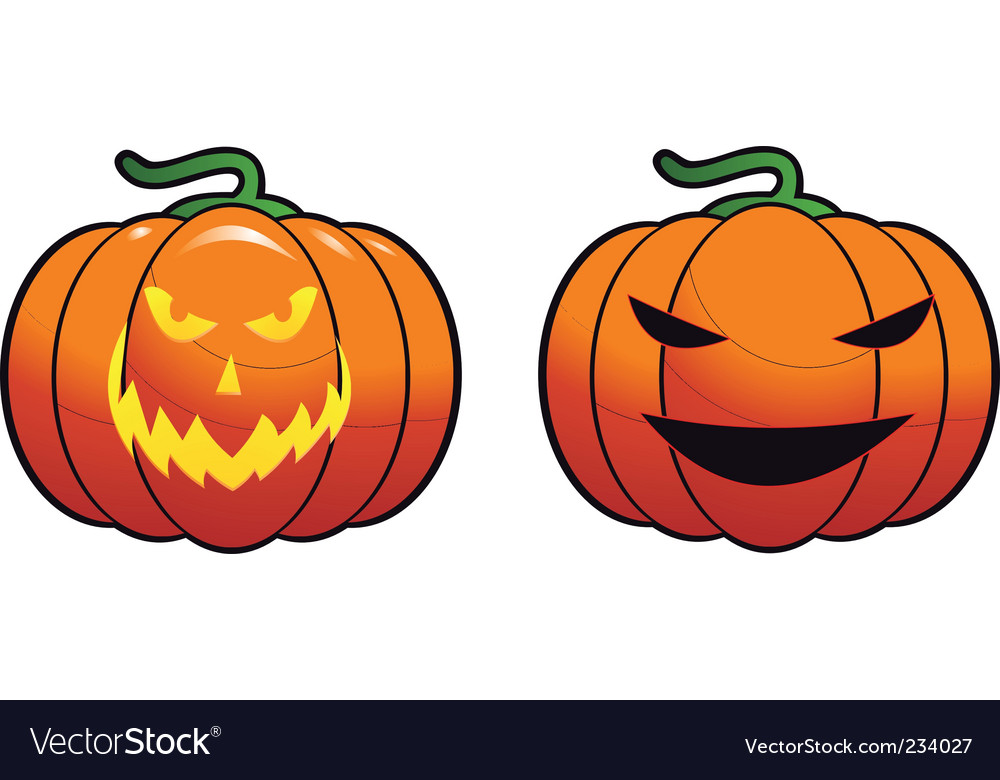 Halloween pumpkin Royalty Free Vector Image - VectorStock