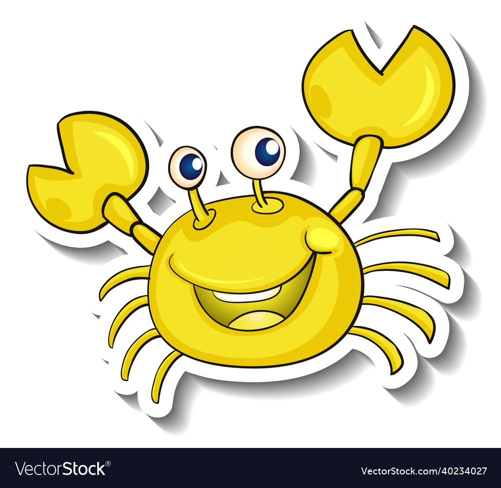 Yellow Crab Cartoon