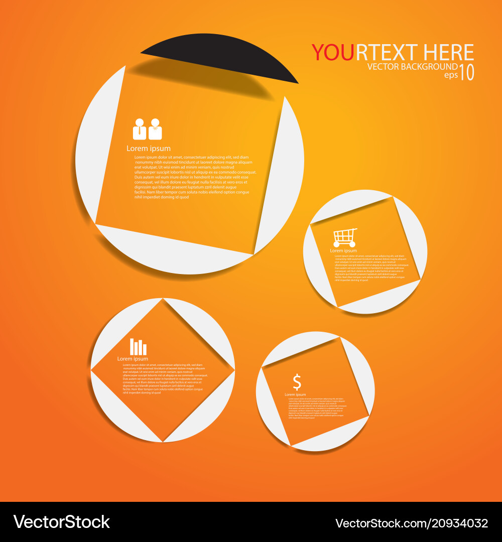 Circle infographic Royalty Free Vector Image - VectorStock