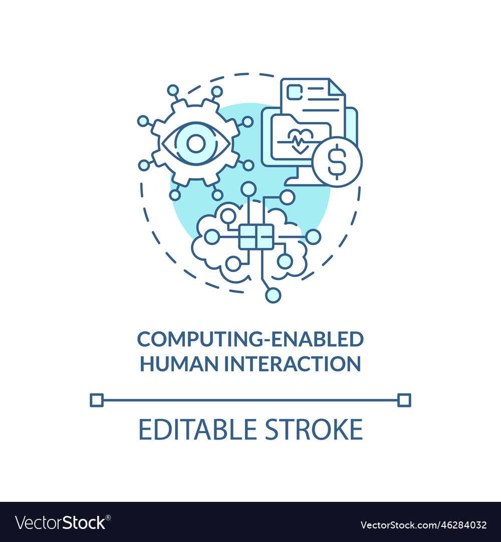 Computing ermöglicht menschliche Interaktion türkis