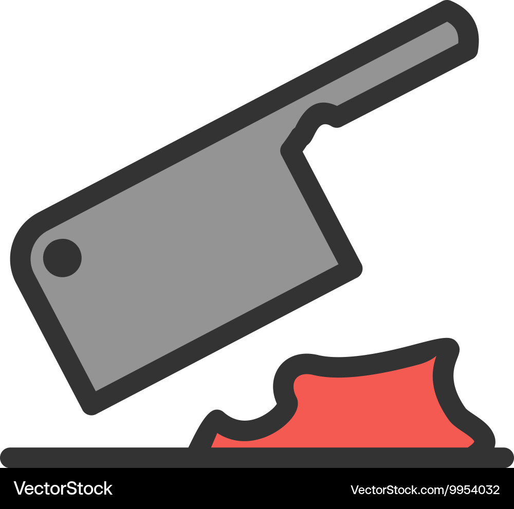 Meat cutting Royalty Free Vector Image - VectorStock