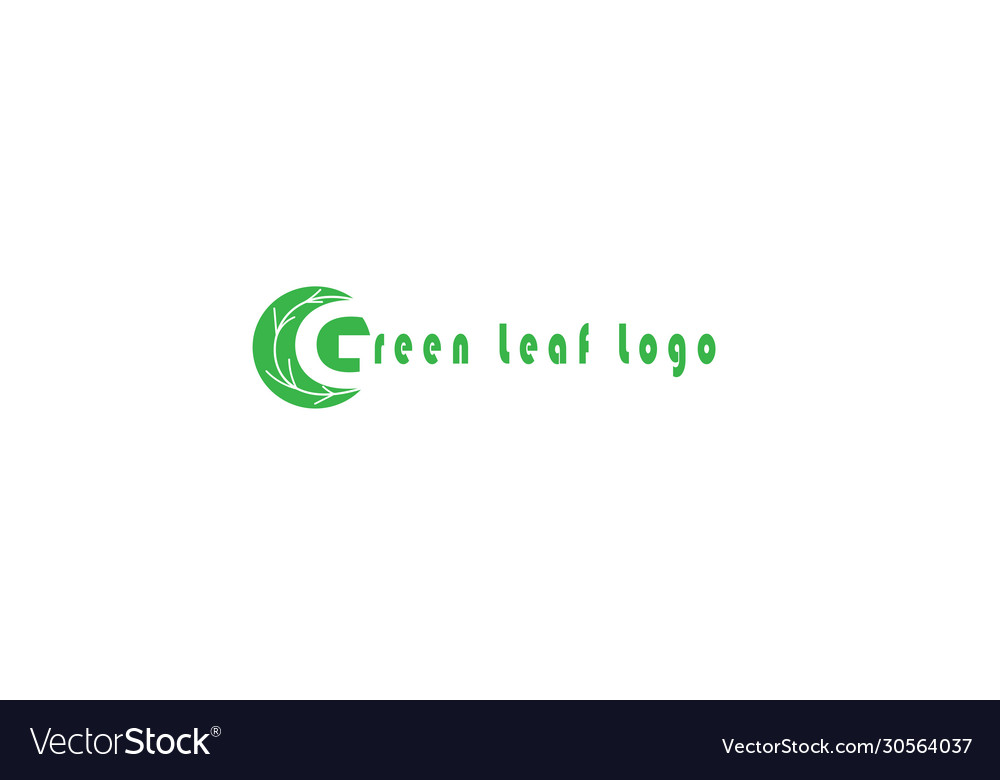 Basic rgb green leaf eco organic logo design