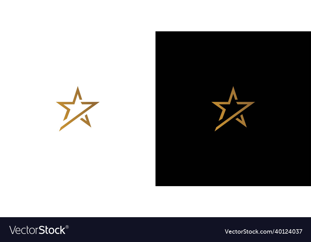 Modern and luxury seven stars logo design