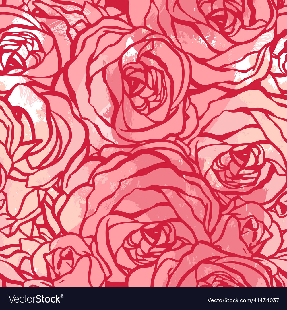 Roses seamless pattern