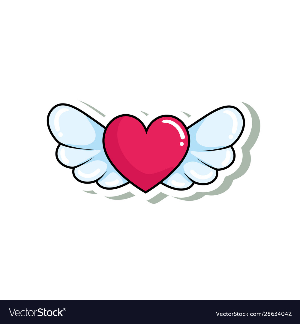 Cool Hearts With Wings Drawings