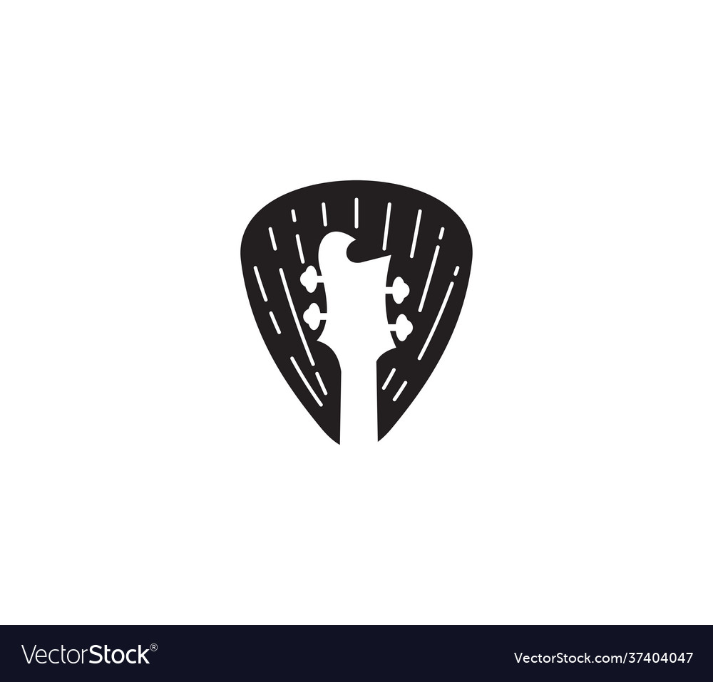 Acoustic guitar pick Royalty Free Vector Image