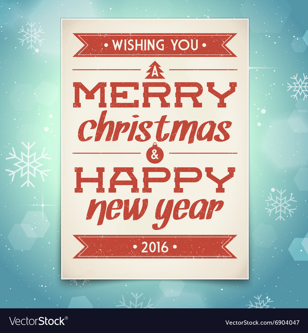 Christmas and new year greeting card Royalty Free Vector