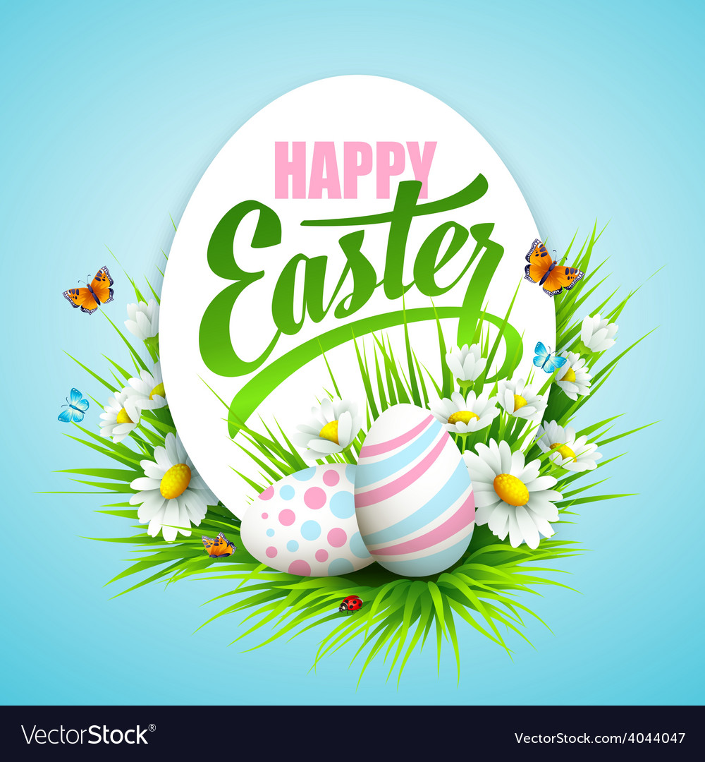 Easter poster Royalty Free Vector Image - VectorStock