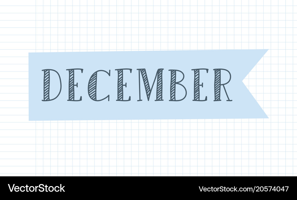 Month Journal Banner Royalty Free Vector Image