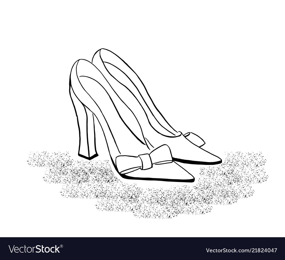 Shoes Simple Black Line Icons Vector Set Stock Illustration - Download  Image Now - Shoe, Icon, Women - iStock