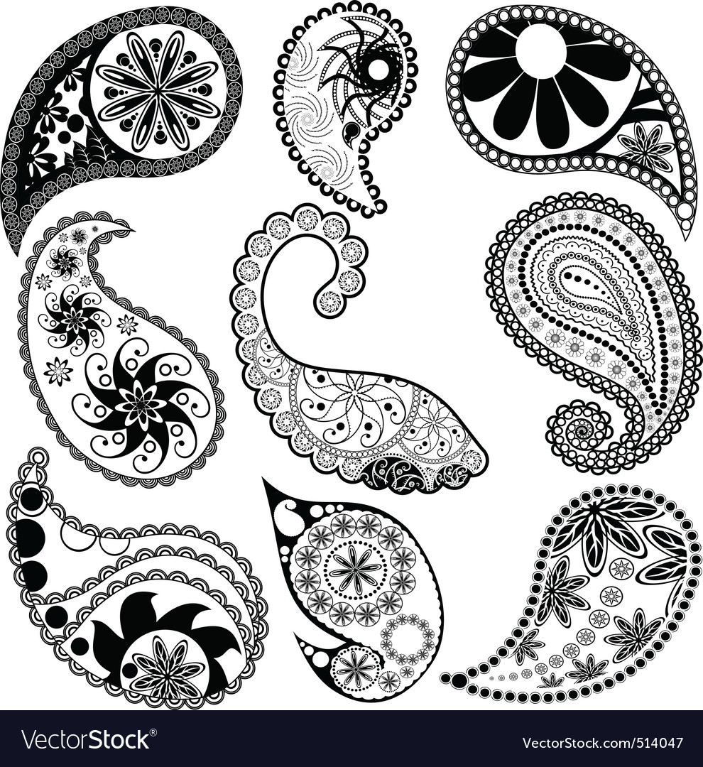 paisley patterns royalty free vector image vectorstock paisley pattern