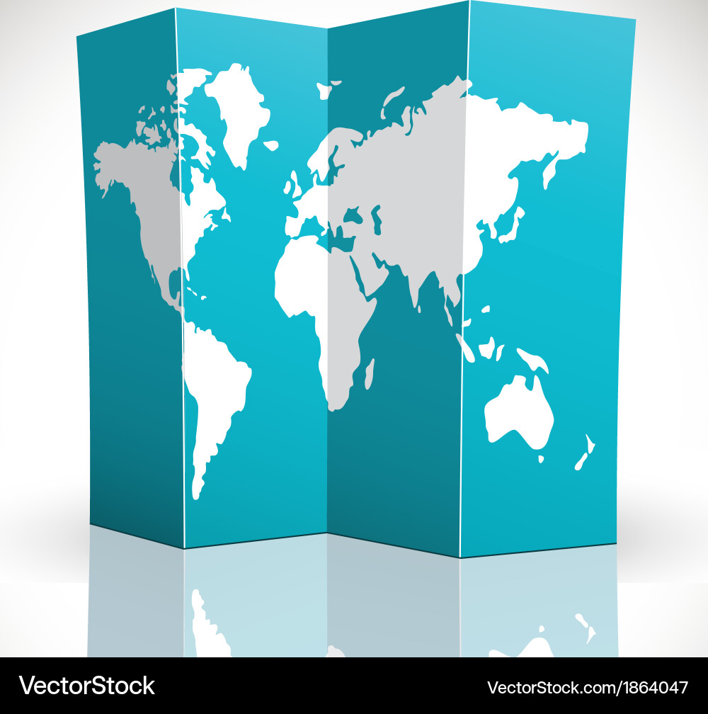 World map Royalty Free Vector Image - VectorStock