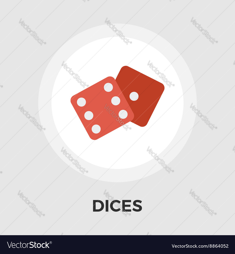 Dices flat icon