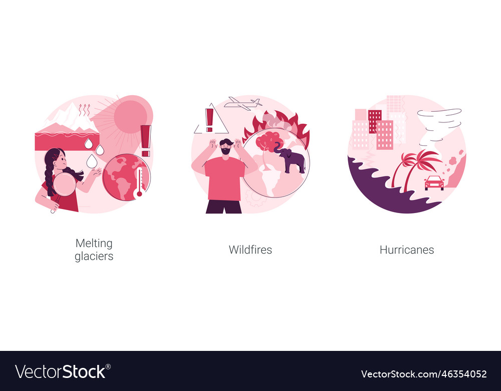 Natural disaster abstract concept