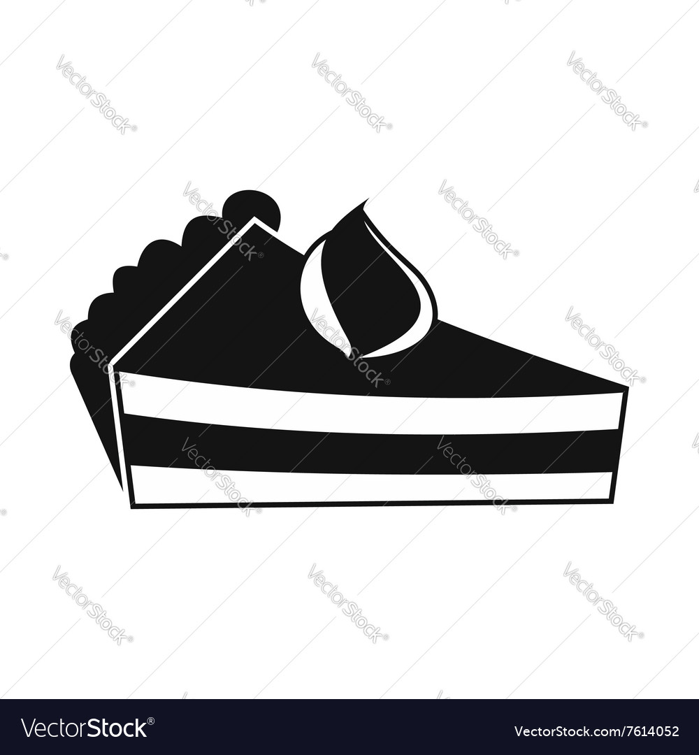 Piece of cake icon Royalty Free Vector Image - VectorStock