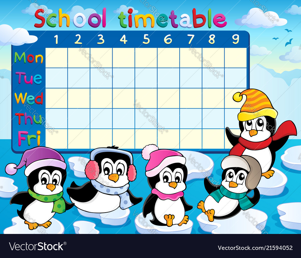 School timetable theme image 9