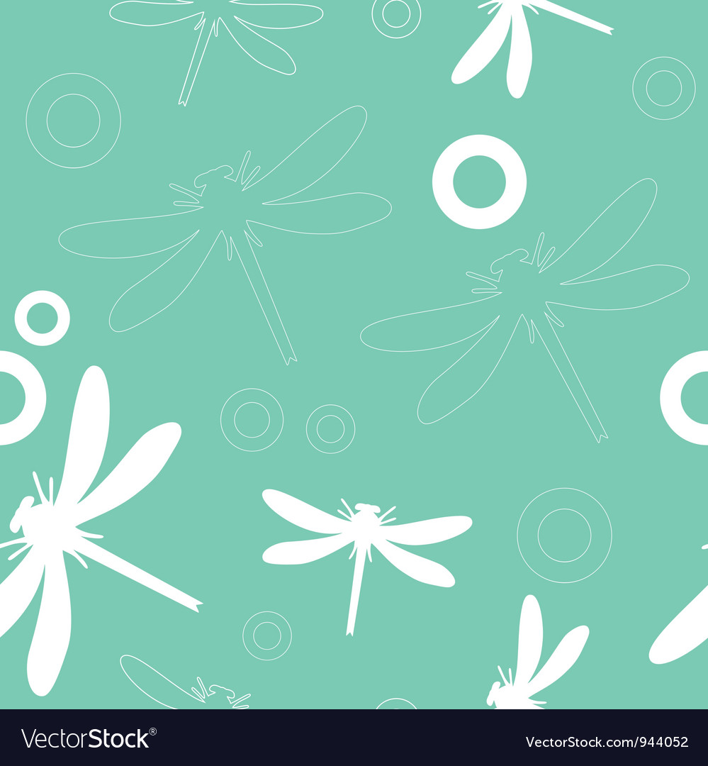 Seamless dragonfly background